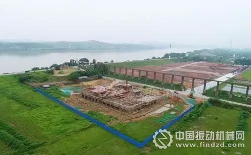 建设中的天元区新建砂场