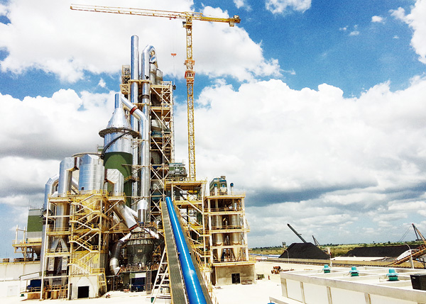 中信重工总包的多米尼加日产2500吨熟料水泥生产线