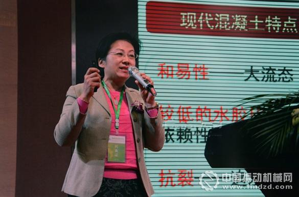 北京科技大学教授刘娟红作《高品质骨料与现代混凝土》报告