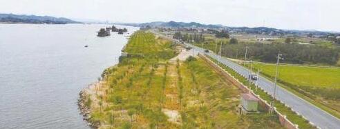 天元区三门砂石堆场整治后的现场。