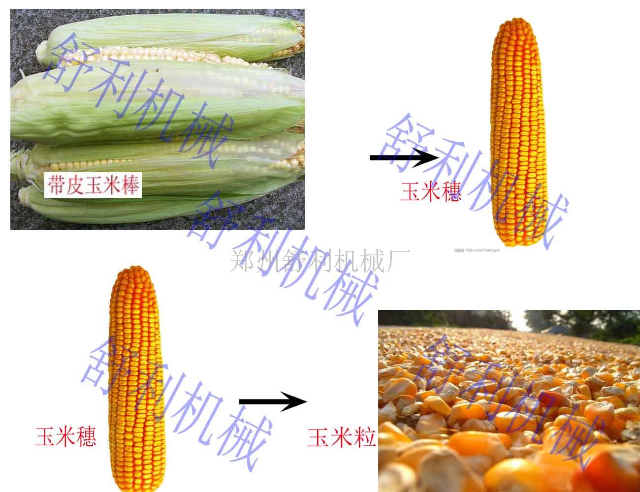 玉米撕皮脱粒机