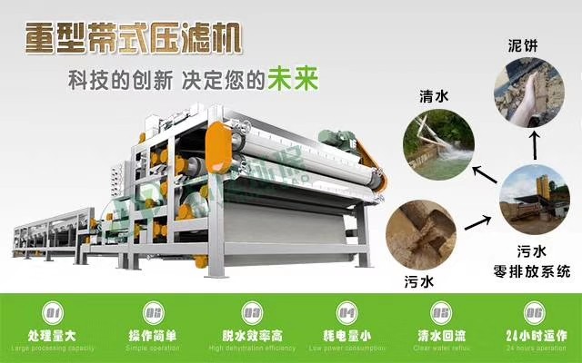 洗沙泥浆干化设备带式压滤机