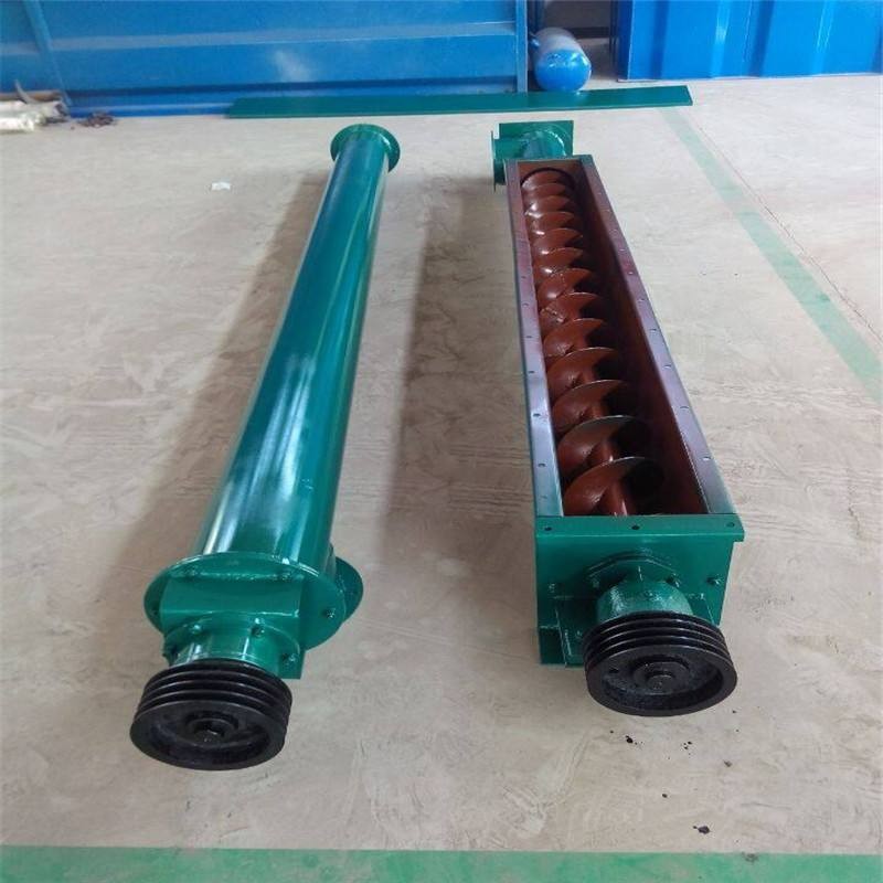 LS315型粉煤灰螺旋输送机 密封式绞龙上料机 石料倾斜运输机