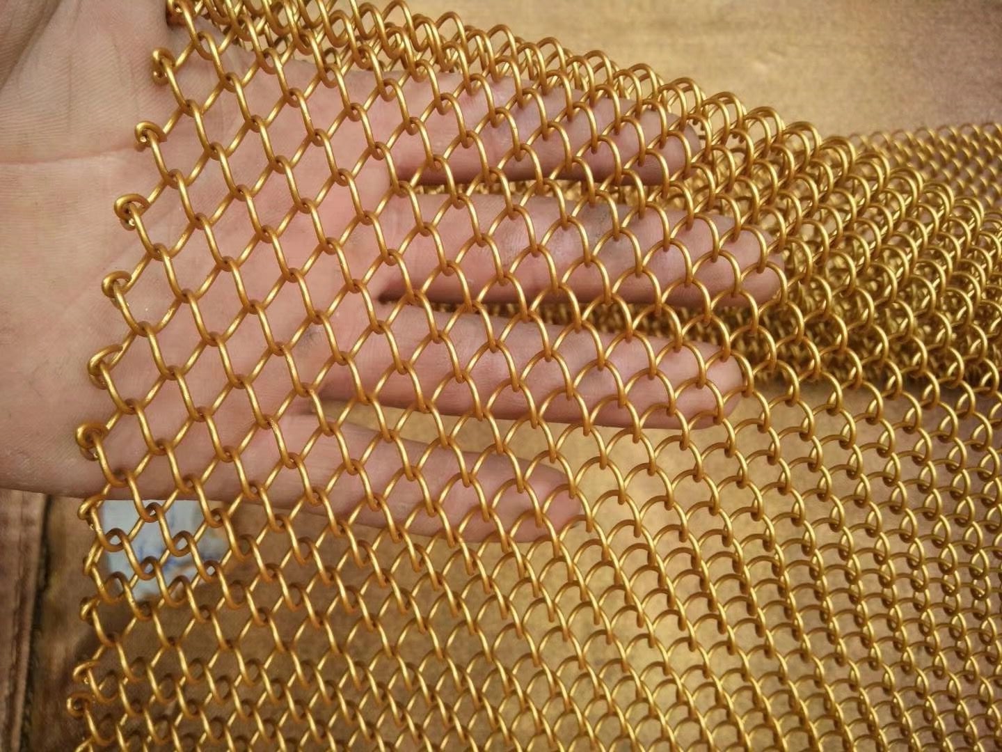 不锈钢金属网帘|金属幕墙网|隔断网帘|圆环垂帘|铜圆环金属装饰网