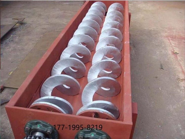 陕西污泥处理设备LS150双轴螺旋输送机厂家勇梅机械