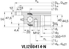VLI20系列四点接触球轴承