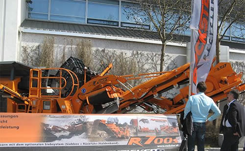 Rockster移动破碎站独家专利双套更换技术亮相bauma 2013