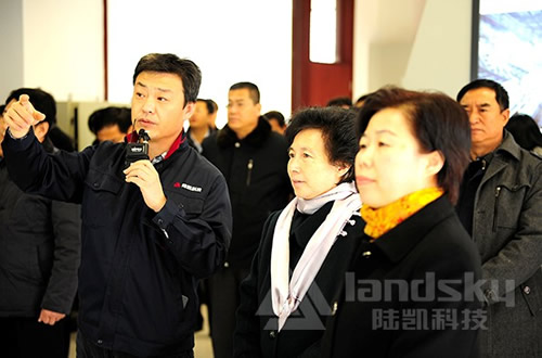 唐山学院华玉书记等一行来陆凯科技参观学习