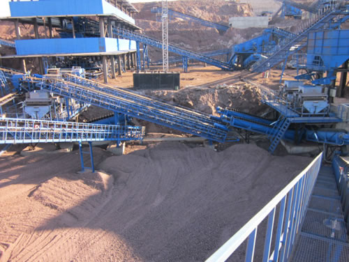 松滋金津矿机南非500吨每小时锰矿生产线项目破碎筛分设备