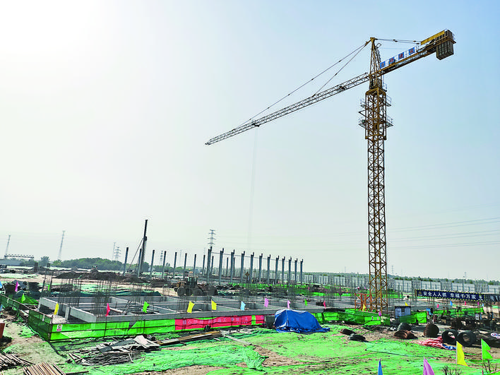 市城区建筑垃圾清运处置及资源化利用项目主厂区施工现场